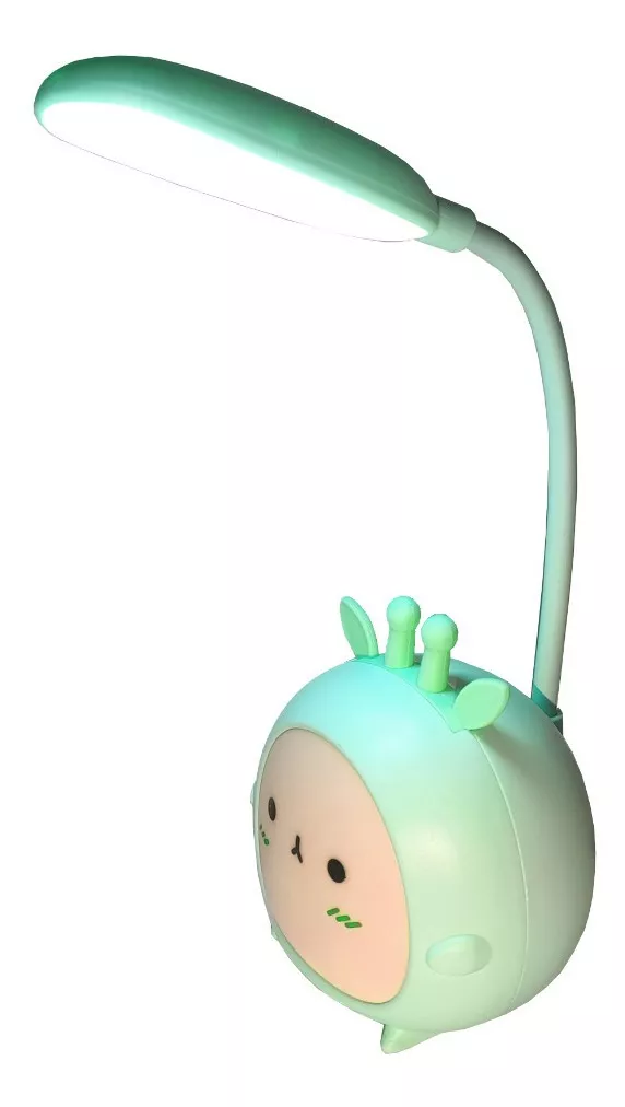 LAMPARA DE MESA ESCRITORIO LED RGB DISEÑO KAWAII RECARGABLE - 1