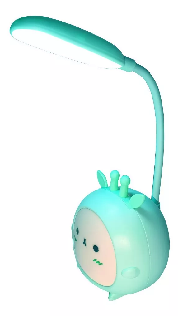 LAMPARA DE MESA ESCRITORIO LED RGB DISEÑO KAWAII RECARGABLE - 1