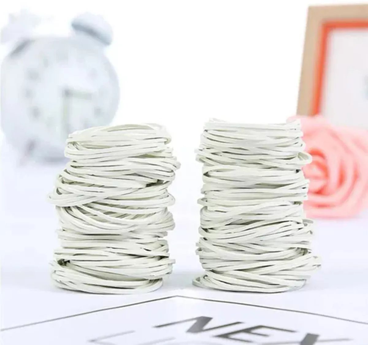 BOLSA FORSELLING 200GR BANDAS ELASTICOS BLANCAS PARA BILLETES OFICINA - 2
