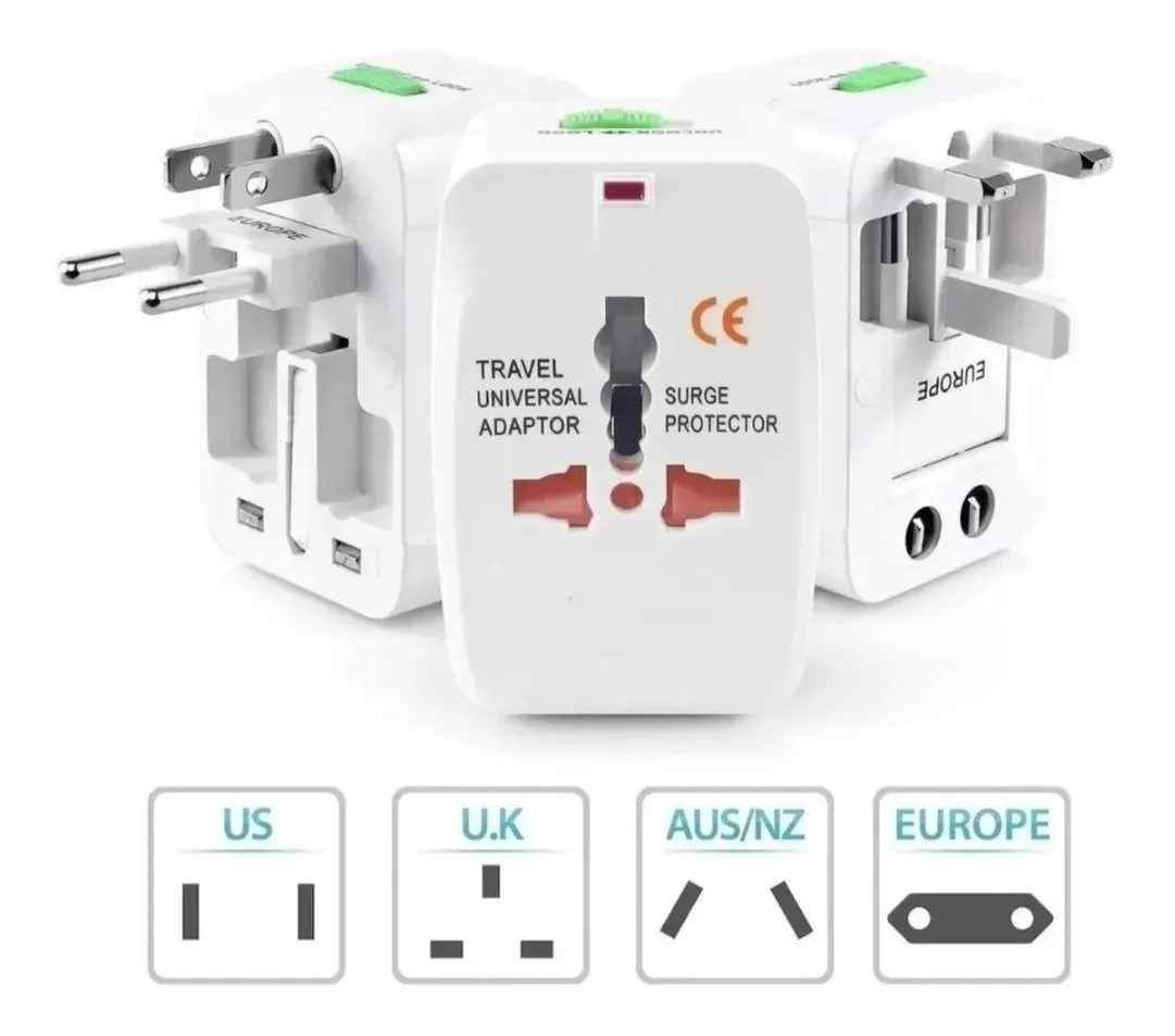 ADAPTADOR ENCHUFE UNIVERSAL DE VIAJERO INTERNACIONAL VIAJES - 2