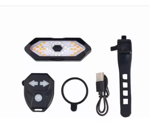 LUZ BICICLETA DELANTERA Y TRASERA RECARGABLE USB SEÑALIZADOR - 2