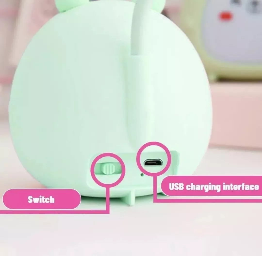 LAMPARA DE MESA ESCRITORIO DISEÑO CONEJITO KAWAII - 2