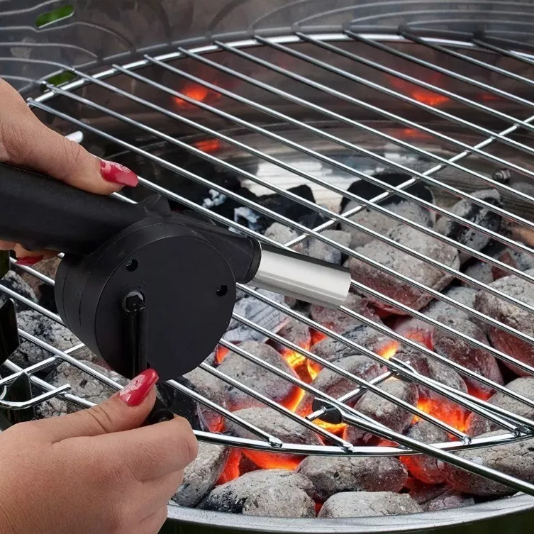 SOPLADOR AVIVADOR FUEGO MANUAL ASADO PARRILLA CAMPING - 2