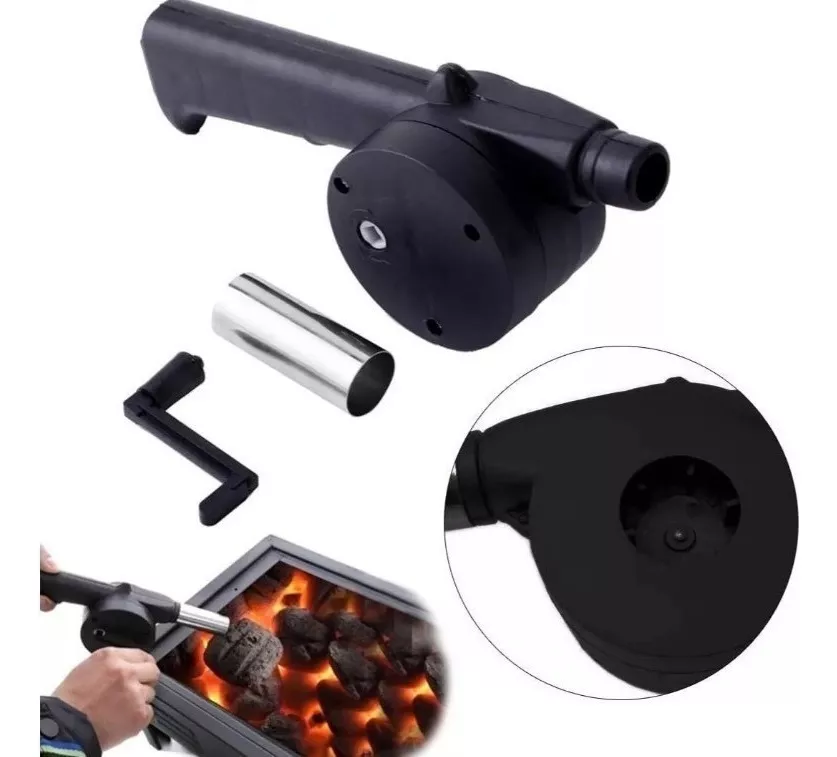 SOPLADOR AVIVADOR FUEGO MANUAL ASADO PARRILLA CAMPING - 3