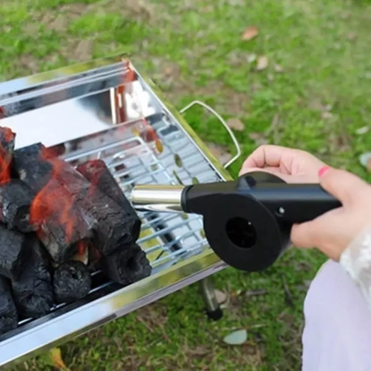 SOPLADOR AVIVADOR FUEGO MANUAL ASADO PARRILLA CAMPING - 5
