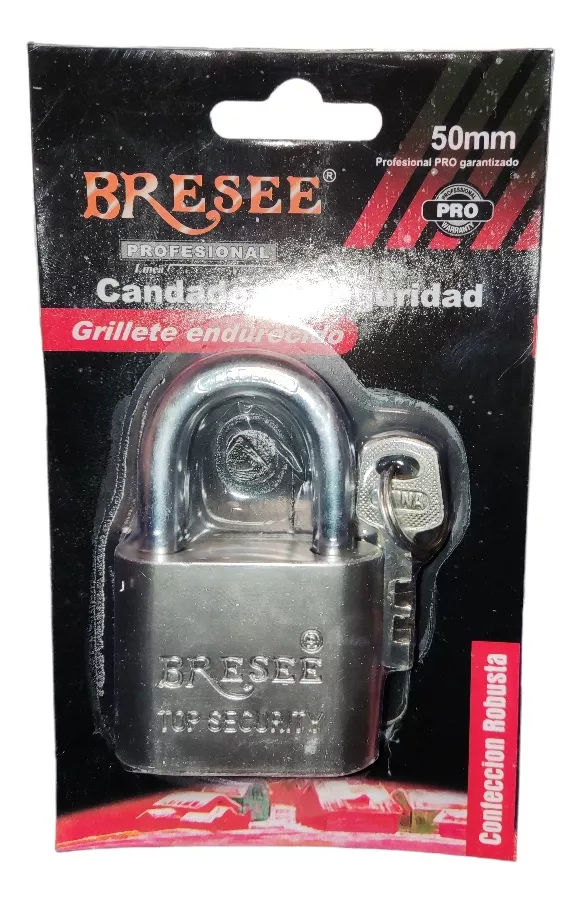 CANDADO SEGURIDAD 50 MM CON 3 LLAVES ANTI COPIA - 2