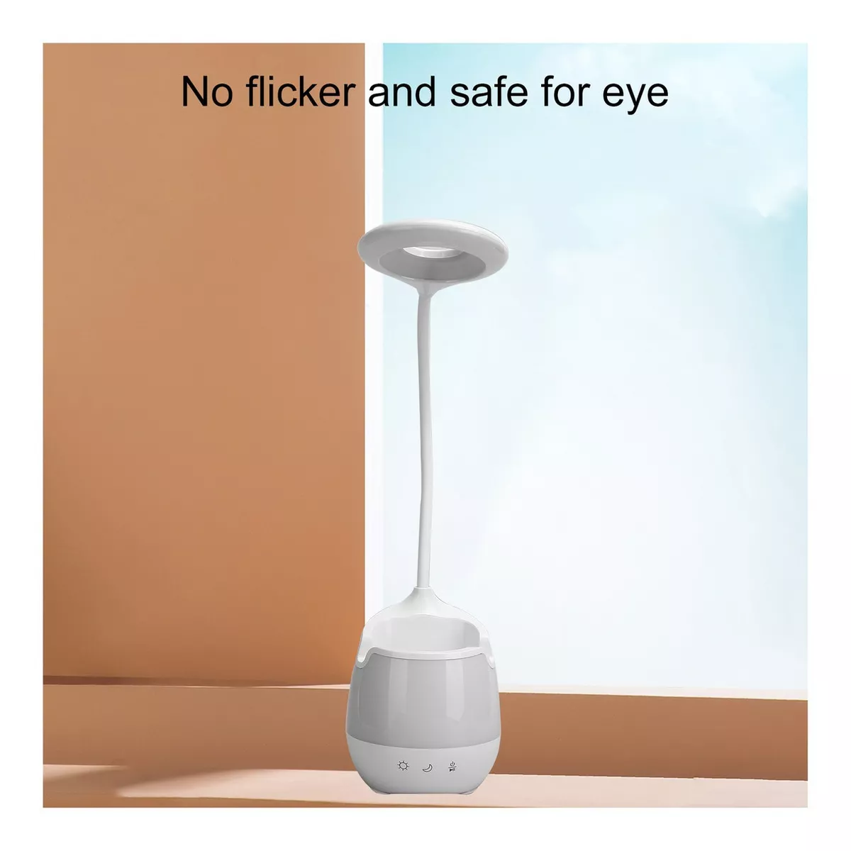 LÁMPARA DE MESA LED TÁCTIL CON ALTAVOZ BLUETOOTH SOPORTE CEL - 4