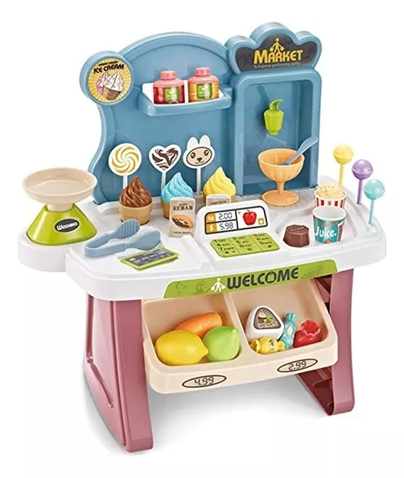 JUGUETE SUPERMERCADO Y CARRITO PARA NIÑOS 40 PIEZAS - 5