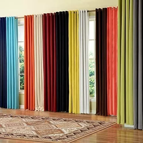 CORTINA 2 PAÑOS 140 X 230 CM CORTINAS DE TELA POLIESTER - 4