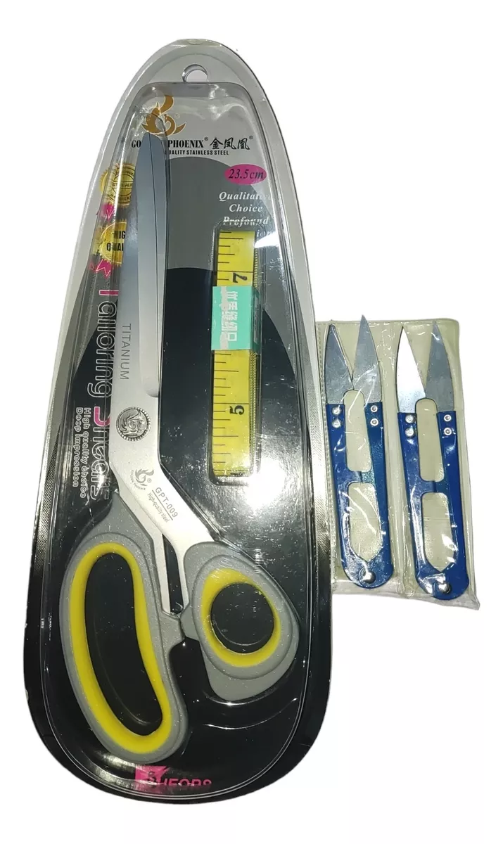 TIJERA FORSELLING COSTURERA ANTI DESLIZANTE + HUINCHA + CORTA HILACHA - 1