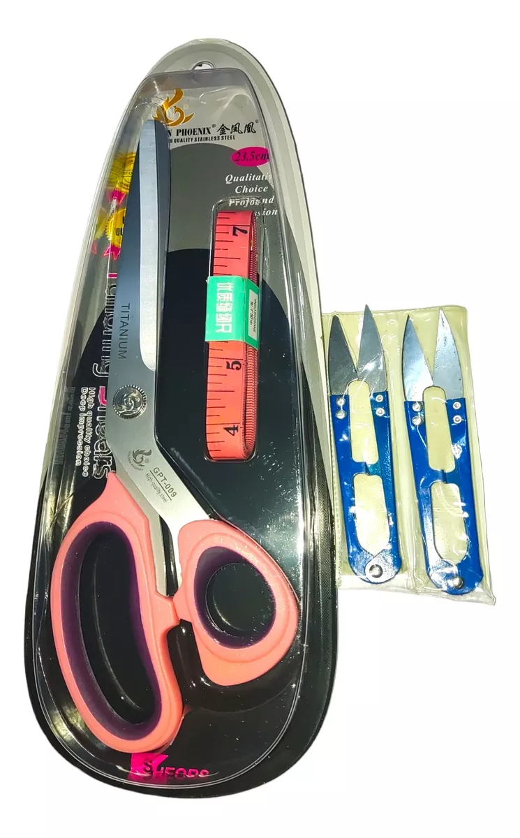TIJERA FORSELLING COSTURERA ANTI DESLIZANTE + HUINCHA + CORTA HILACHA - 1