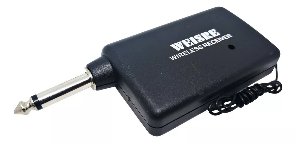MICRÓFONO CON RECEPTOR INALÁMBRICO PARA KARAOKE + CABLE - 2