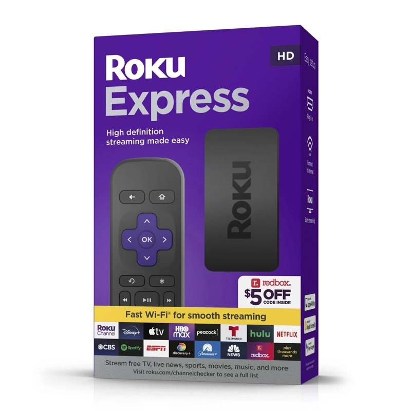 STREAMING ROKU HD EXPRESS 2024 WIFI DOBLE BANDA - 6