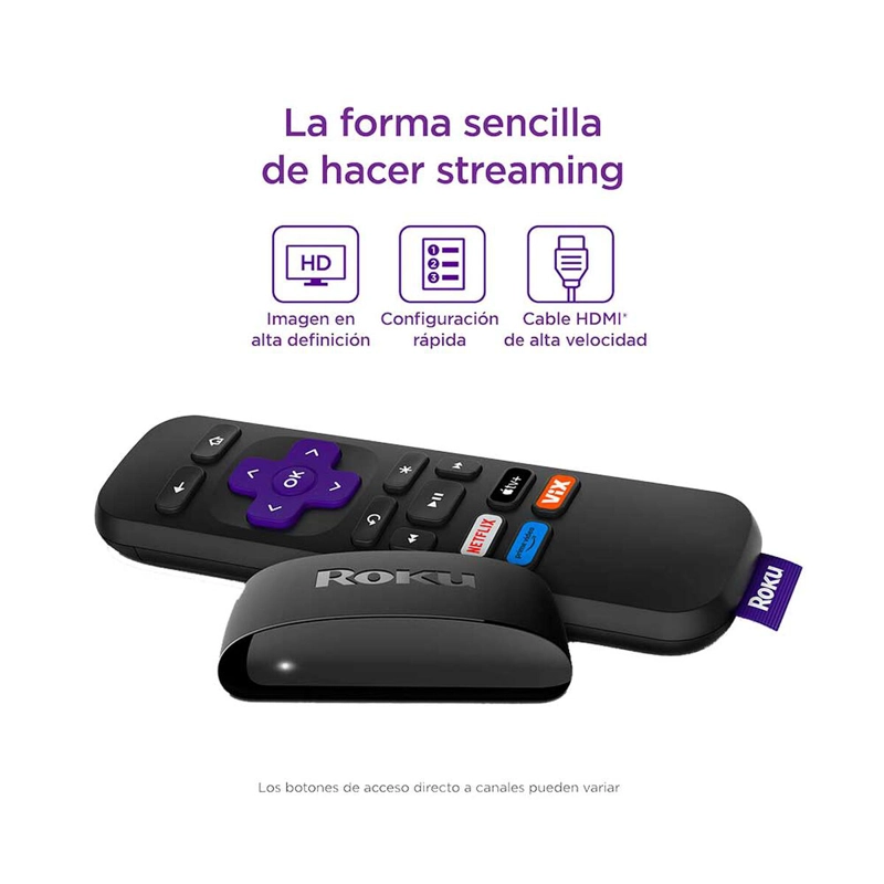 STREAMING ROKU HD EXPRESS 2024 WIFI DOBLE BANDA - 3