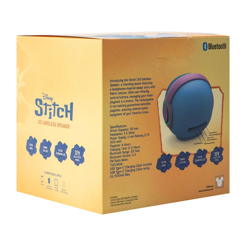 PARLANTE INALAMBRICO LED DISNEY STITCH - 7