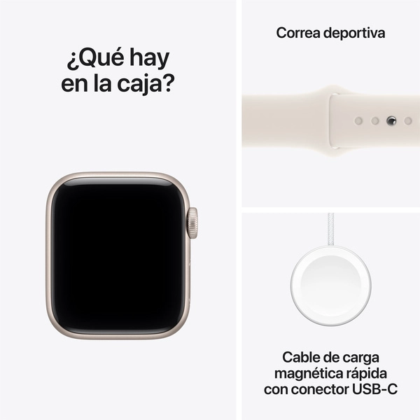 APPLE WATCH SE 3 40MM ALUMINIO GPS SPORT BAND SM STARLIGHT - 9