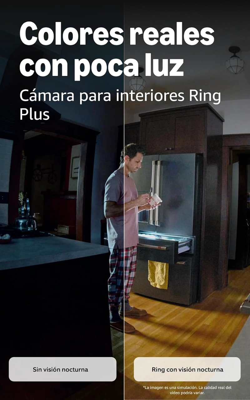 CAMARA DE SEGURIDAD RING BATTERY DOORBELL CON INDOOR CAM PLUS BLANCA - 6