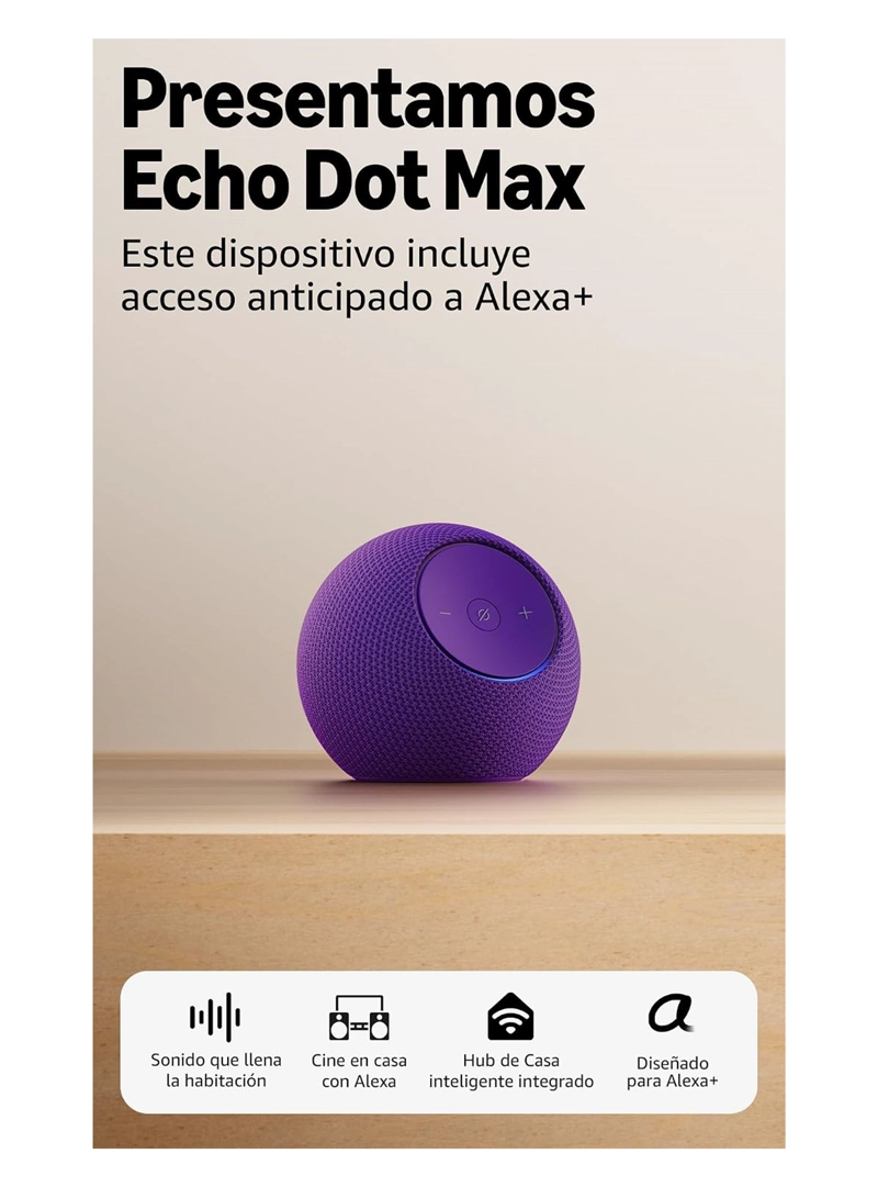AMAZON ECHO DOT MAX MORADO - 2