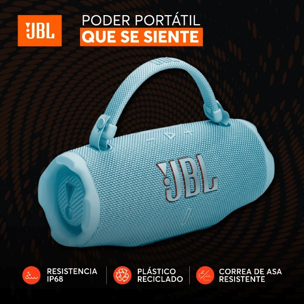 PARLANTE BLUETOOTH JBL CHARGE 6 TURQUESA - 3