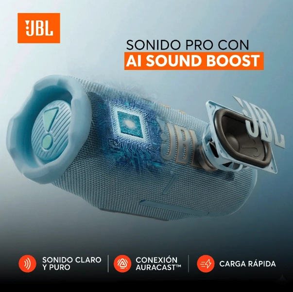 PARLANTE BLUETOOTH JBL CHARGE 6 TURQUESA - 4