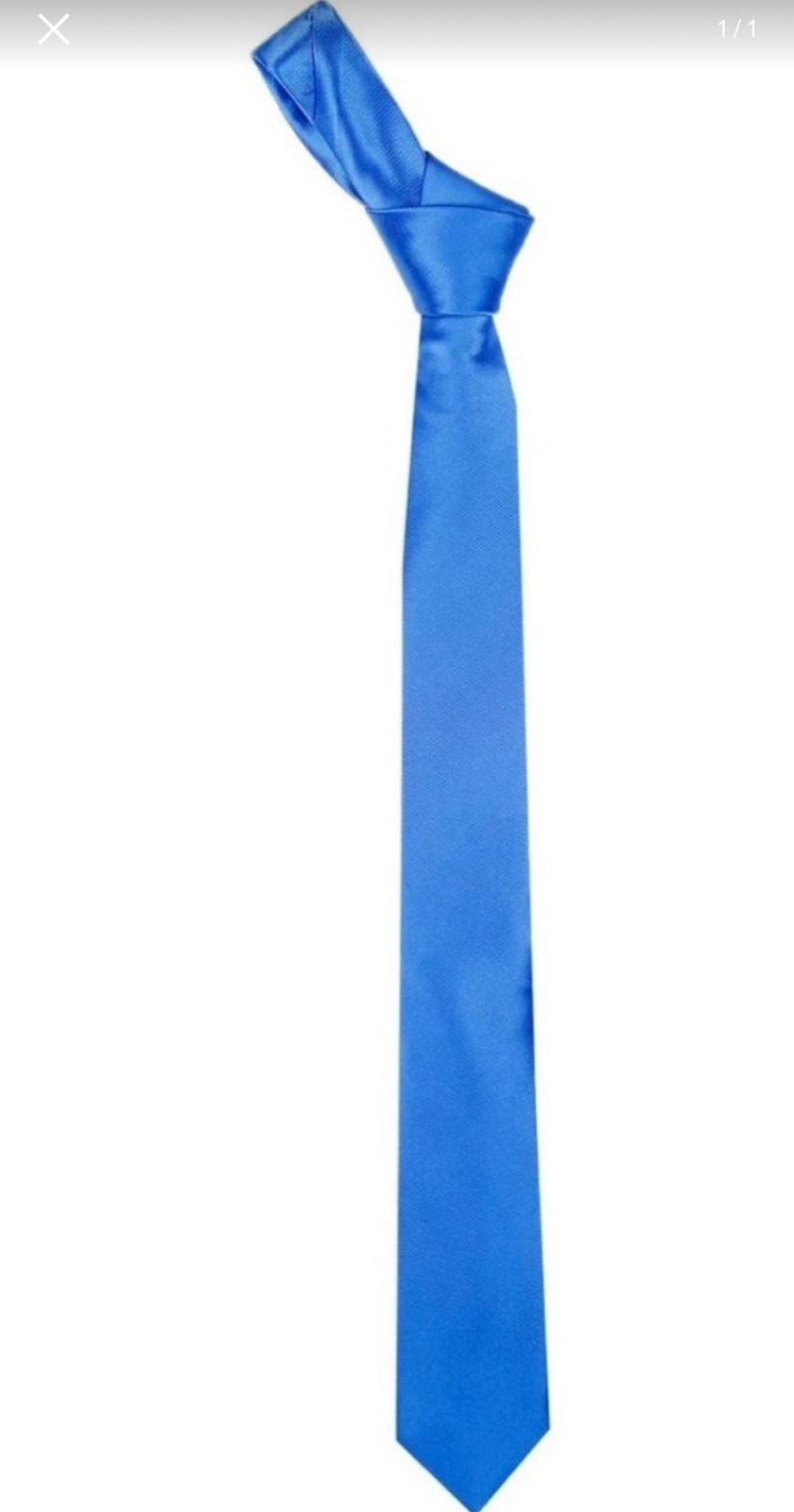 CORBATA LISA SLIM DE 5CM COLOR SÓLIDO PARA ADULTOS - 1