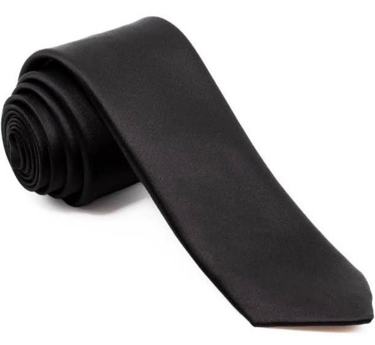 CORBATA LISA SLIM DE 5CM COLOR SÓLIDO PARA ADULTOS - 2