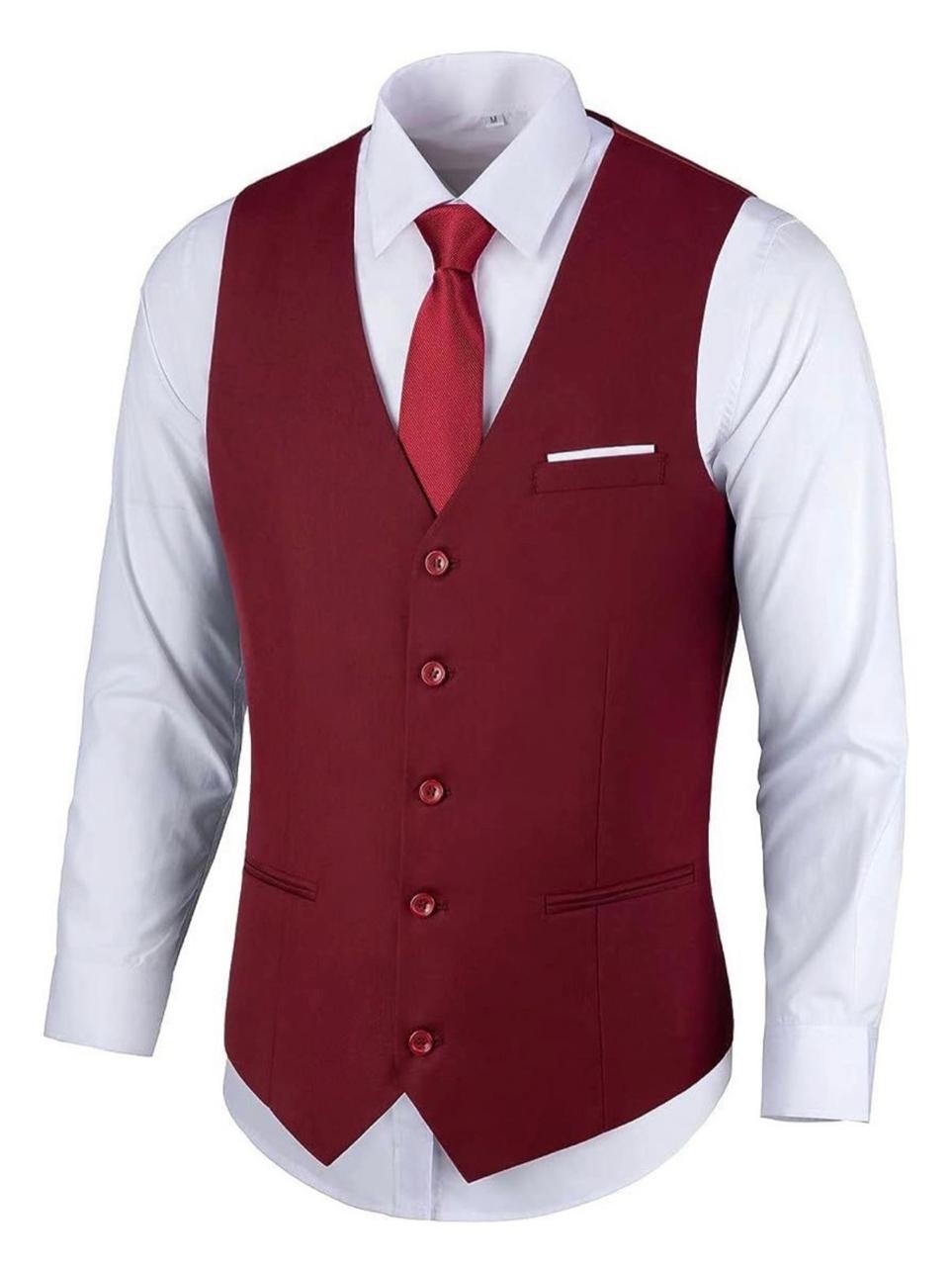 TOP VENTA CHALECO GILETTE TRAJE DE VESTIR PARA HOMBRE - 1