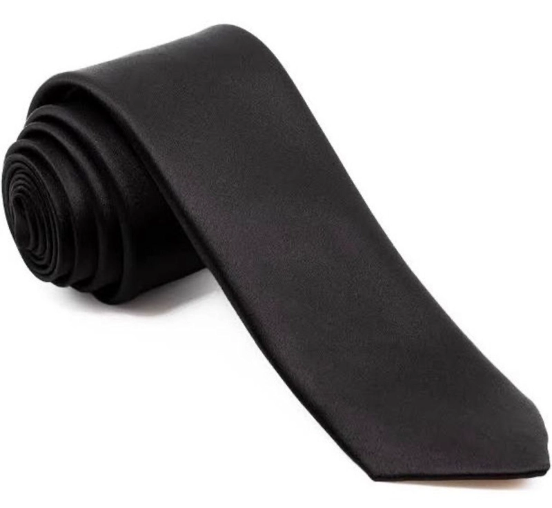 CORBATA LISA SLIM DE 5CM COLOR SOLIDO  PARA ADULTOS - 2