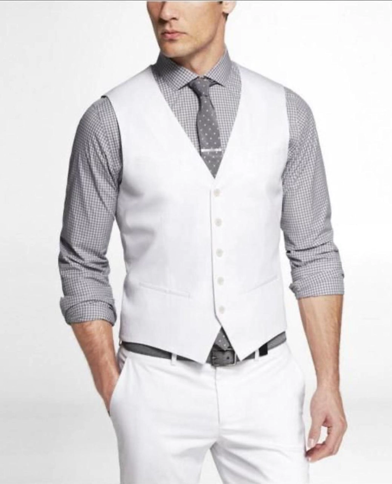 TOP VENTA CHALECO GILETTE TRAJE DE VESTIR PARA HOMBRE - 1