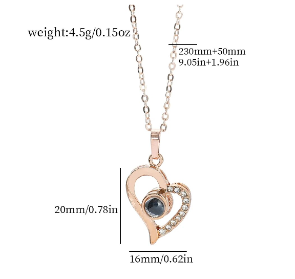 COLLAR PARA PAREJAS O MEJORES AMIGOS MODELO CORAZON ONDULADO - 3