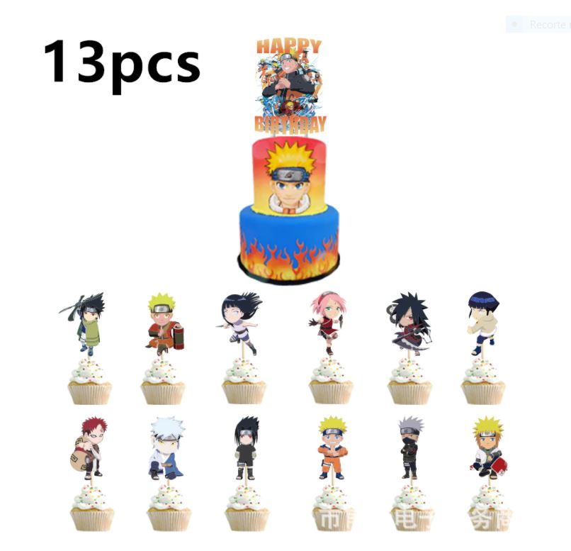SET DECORACIÓN CUMPLEAÑOS NARUTO - 4