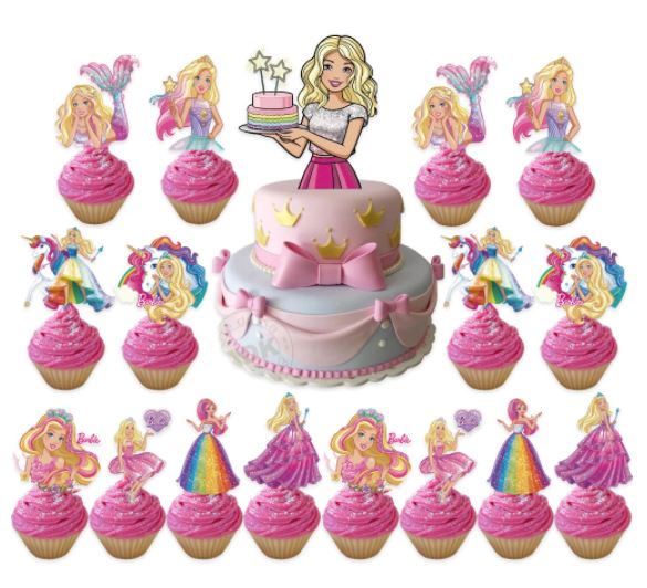 SET DECORACIÓN CUMPLEAÑOS BARBIE - 2