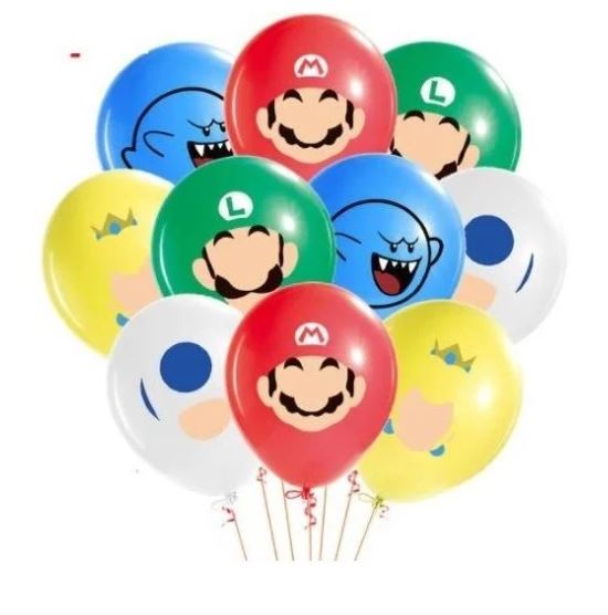 SET DECORACIÓN CUMPLEAÑOS MARIO BROSS - 2