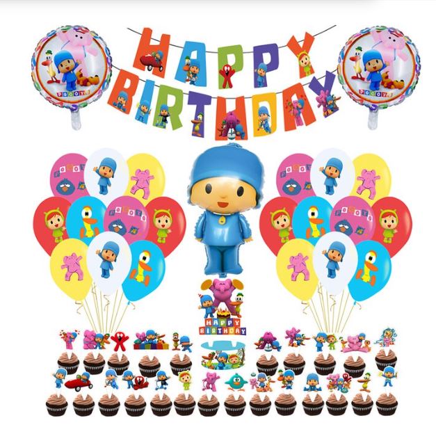 SET DECORACIÓN CUMPLEAÑOS POCOYO - 1