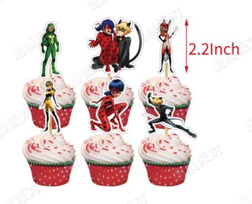 SET DECORACIÓN CUMPLEAÑOS LADYBUG - 8