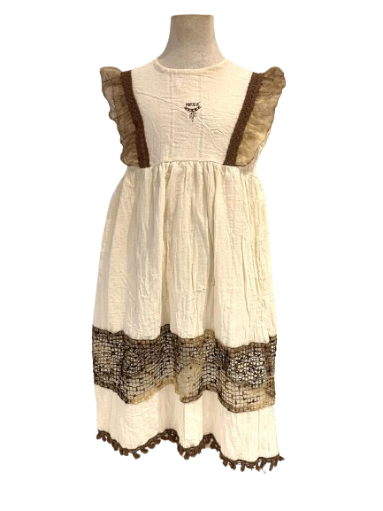 VESTIDO NATURAL COMBINADO - 1