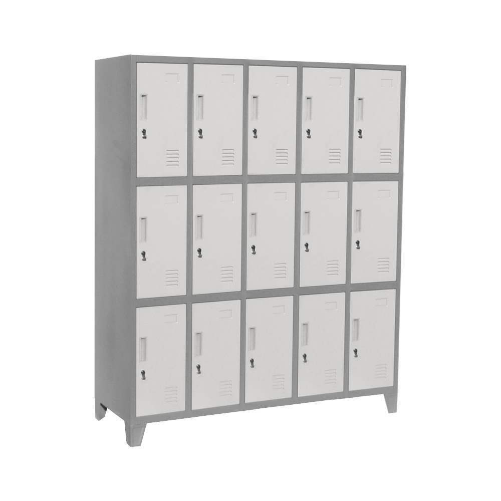 LOCKER METÁLICO 5 CUERPOS -15 PUERTAS - 1