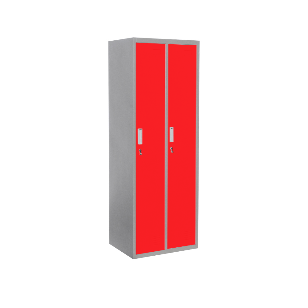 LOCKER METALICO 2 SIMPLES - 2 PUERTAS DE COLORES - 1