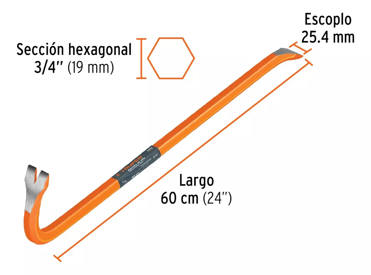DIABLITO SACACLAVO 3/4X24 MARCA TRUPER - 2
