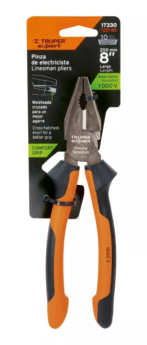 ALICATE UNIVERSAL AISLADO 8 MARCA TRUPER (T201-8X) - 3