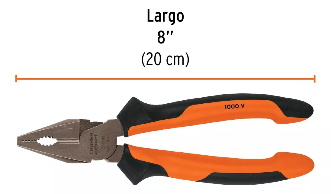 ALICATE UNIVERSAL AISLADO 8 MARCA TRUPER (T201-8X) - 4
