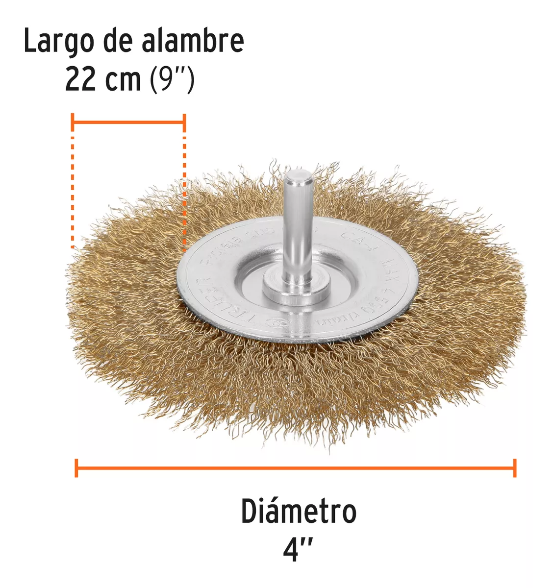 ESCOBILLA CIRCULAR PARA TALADRO GRUESA 4 TRUPER (CA-4) - 3