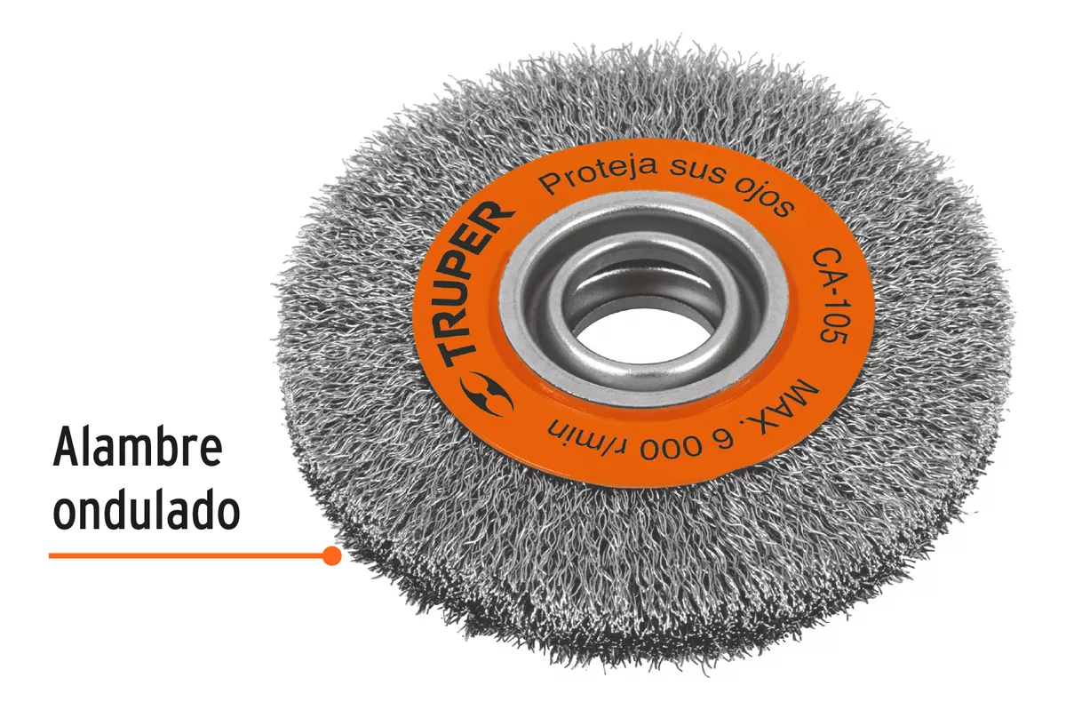 GRATA CIRCULAR ONDULADO 6 PARA ESMERIL 13/16 TRUPER (CA-105) - 2