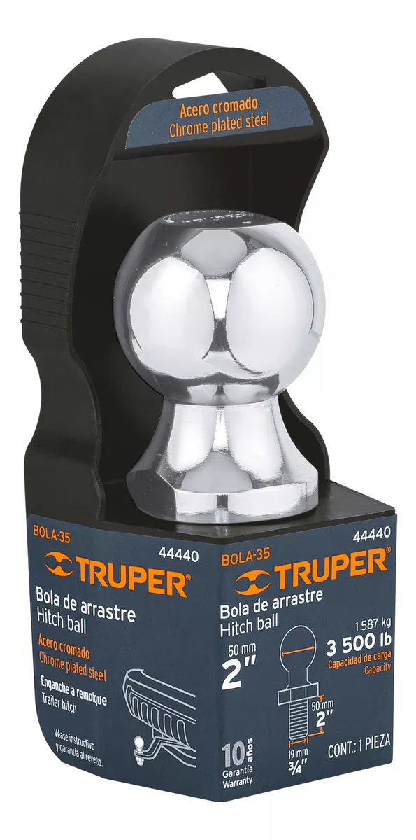 BOLA DE ARRASTRE 3.500 LBS MARCA TRUPER (BOLA-35) - 1