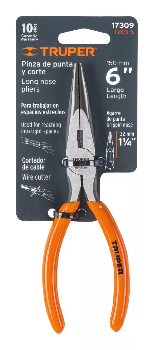 ALICATE DE PUNTA 6 MARCA TRUPER (T203-6) - 3