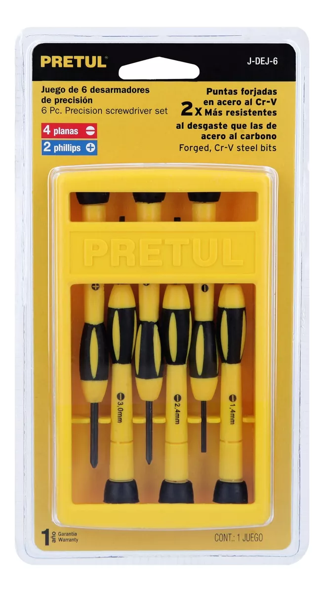 JUEGO DESTORNILLADOR DE PRECISIÓN MARCA PRETUL (J-DEJ-6) - 4