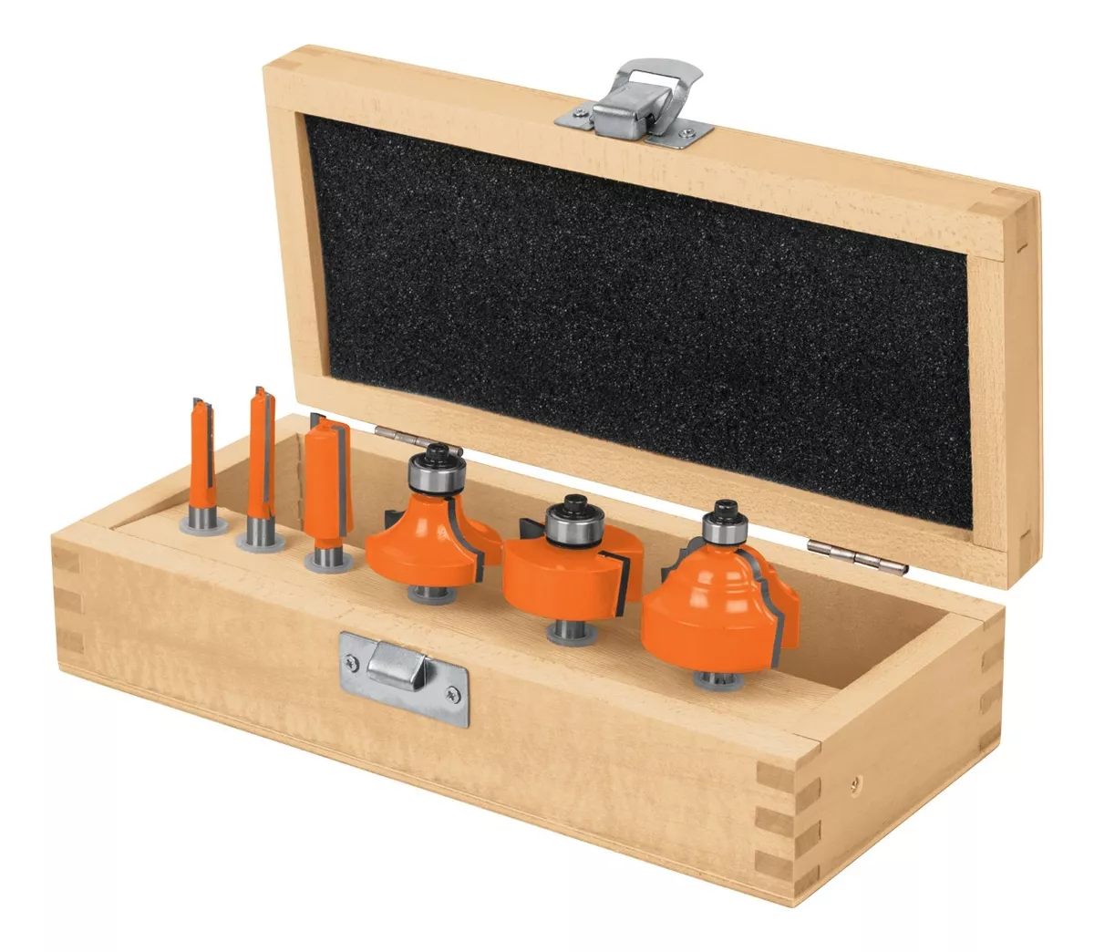 JUEGO FRESAS PARA MADER 6 PZAS MARCA TRUPER JBROU-6 - 1
