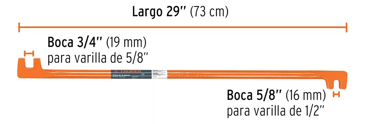 GRIFA DOS BOCAS 3/4 - 5/8 TRUPER - 2