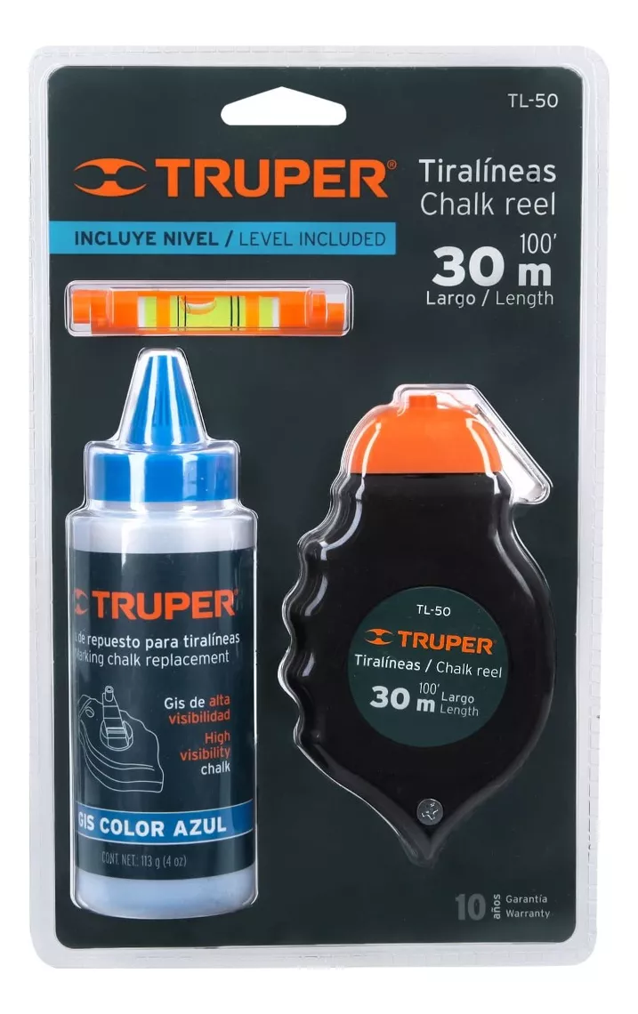 TIZADOR LINEAS PLASTICO 30 MTS TRUPER (TL-50) - 2