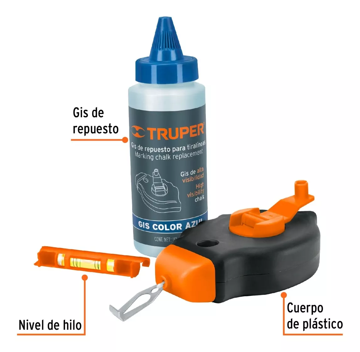 TIZADOR LINEAS PLASTICO 30 MTS TRUPER (TL-50) - 3